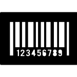Shopping Barcode SVG Icon